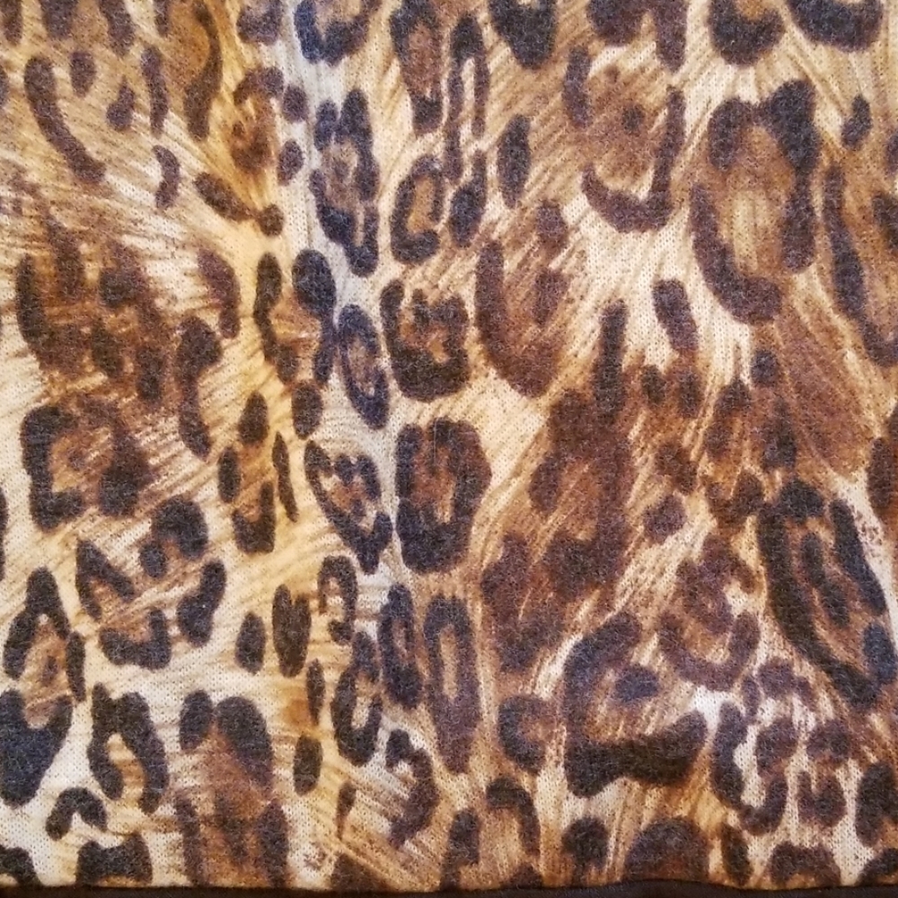 Animal Print Colorblock Long Sleeve Tunic … - Picture 5 of 7